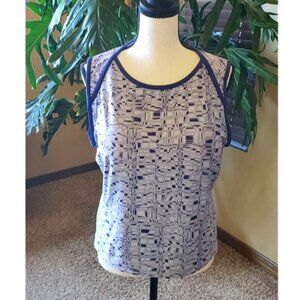 Columbia Titanium Cropped Tank Top, Blue